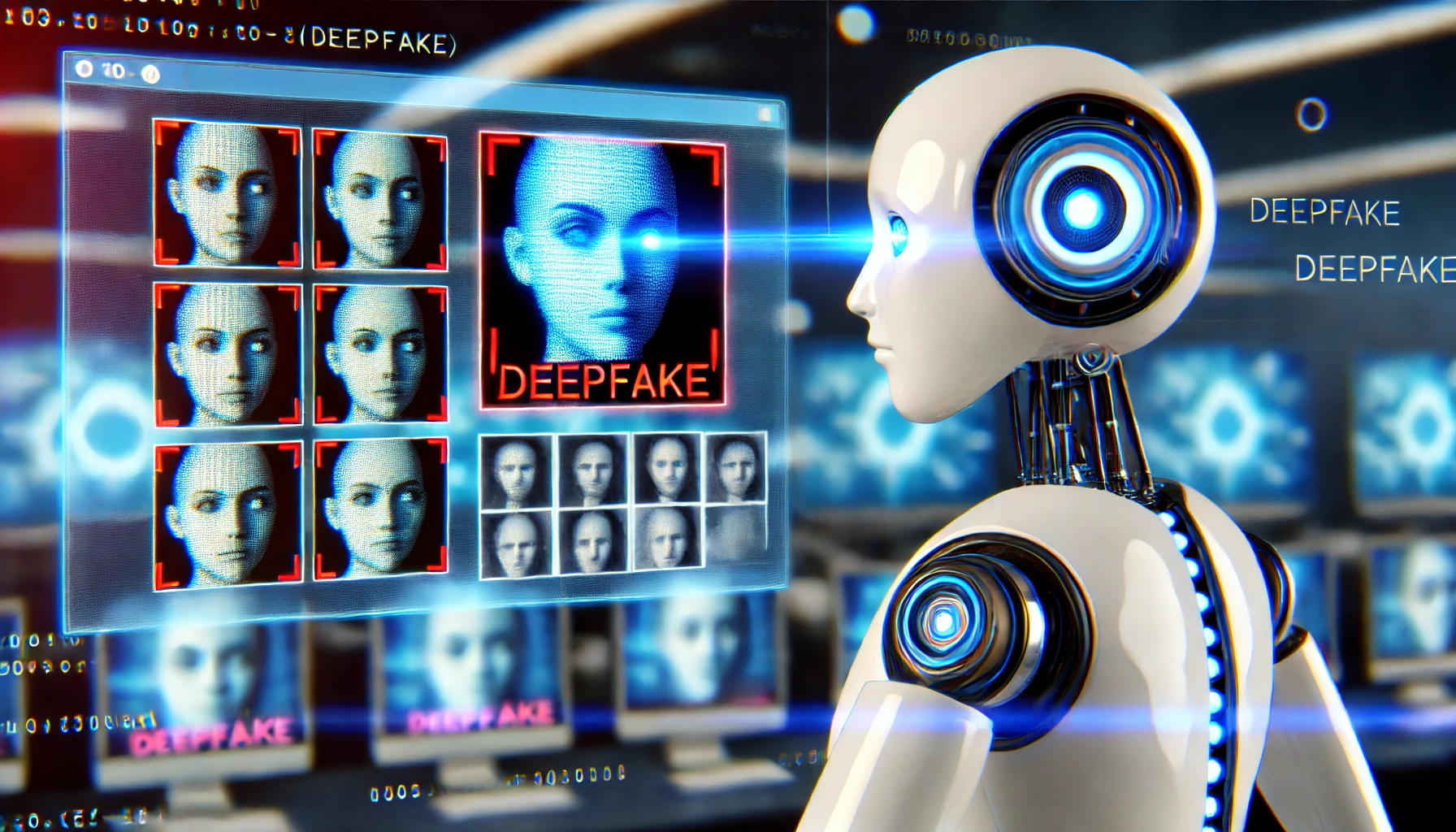 AI Bot Detecting Fake Face